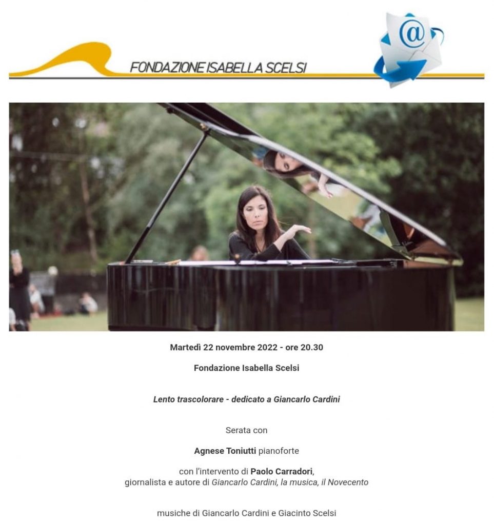 Giacinto Scelsi – Agnese Toniutti – Pianist